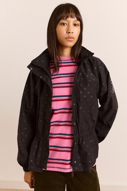 Athena Raincoat- Black Spot