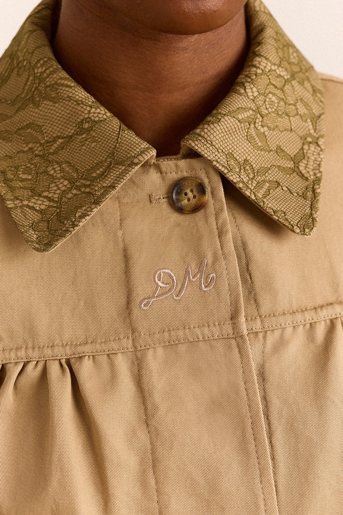 Mini Mercedes Reversible Coat - Lace