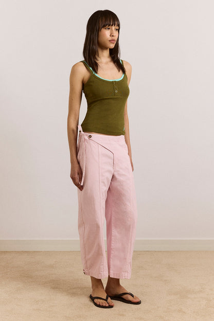 Yves Capri Trouser - Pink